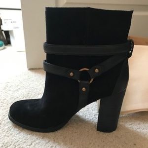 New Black Suede UGG Booties